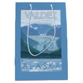 Glacier Scene - Valdez, Alaska Medium Cadeauzakje (Voorkant)