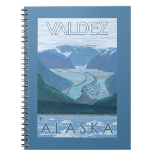Glacier Scene - Valdez, Alaska Notitieboek