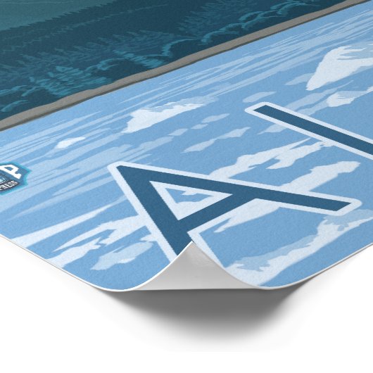 Glacier Scene - Valdez, Alaska Poster (Hoek)