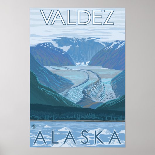 Glacier Scene - Valdez, Alaska Poster (Voorkant)