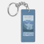 Glacier Scene - Valdez, Alaska Sleutelhanger (Voorkant Links)
