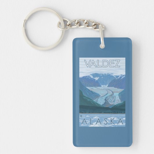 Glacier Scene - Valdez, Alaska Sleutelhanger (Voorkant)