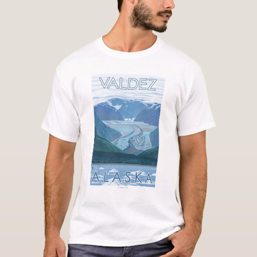 Glacier Scene - Valdez, Alaska T-shirt (Voorkant)