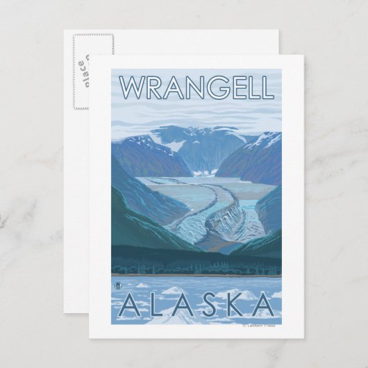 Glacier Scene - Wrangell, Alaska Briefkaart (Voorkant / Achterkant)