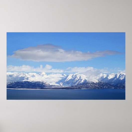 Glacier Uitzicht Poster (Voorkant)