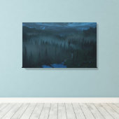 Glacier Valley (maanlicht) Canvas Afdruk (Insitu (Houten vloer))