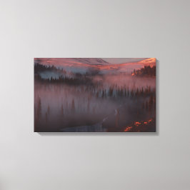 Glacier Valley (zonsopgang) Canvas Afdruk