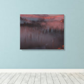 Glacier Valley (zonsopgang) Canvas Afdruk (Insitu (Houten vloer))