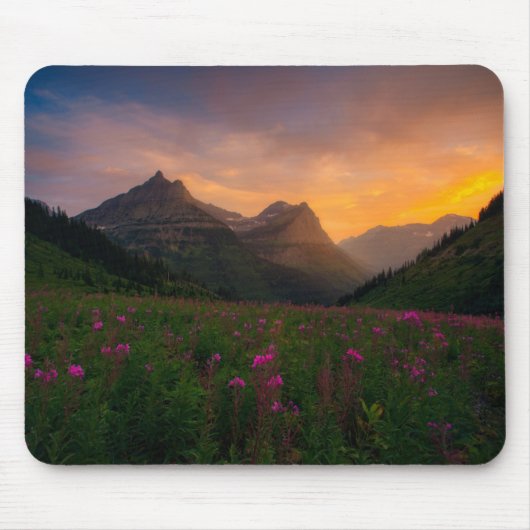 Glacier Wildbloemen Muismat (Voorkant)