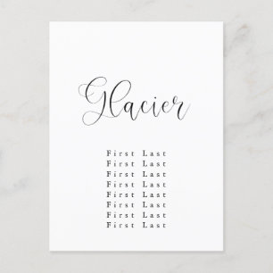 Glacier zitkaart Briefkaart