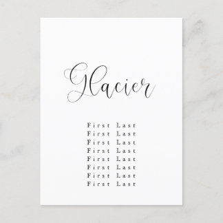 Glacier zitkaart Briefkaart