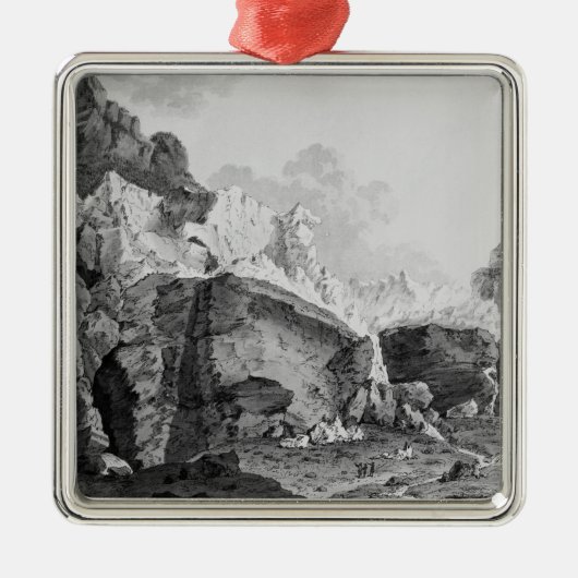 Glaciers van Grindelwald Metalen Ornament (Voorkant)