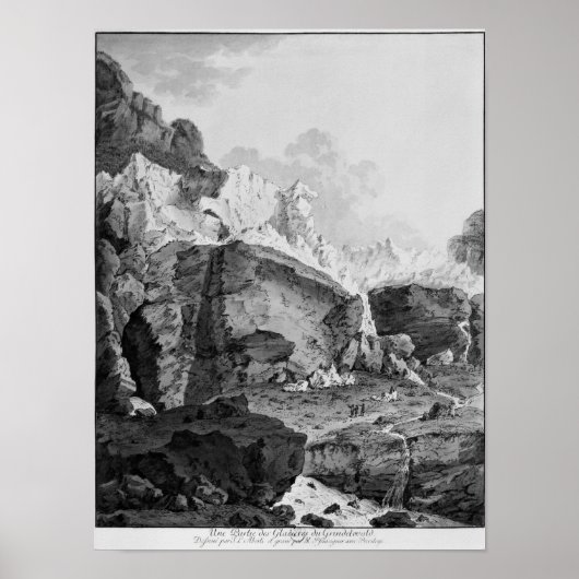 Glaciers van Grindelwald Poster (Voorkant)