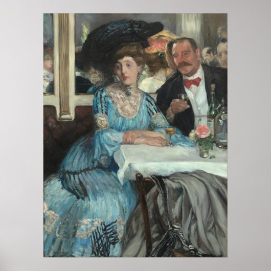 Glackens' Bij Mouquin's Poster (Voorkant)