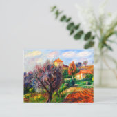 Glackens - Heuvel met olijfbomen Briefkaart (Staand voorkant)