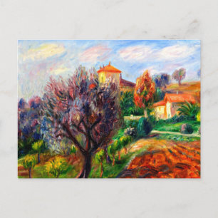 Glackens - Hillside met olijfbomen Briefkaart