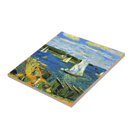 Glackens: Mahone Bay Tegeltje (Zijkant)