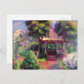 Glackens - Tuin in Hartford, beeldende kunst, Briefkaart (Voorkant / Achterkant)