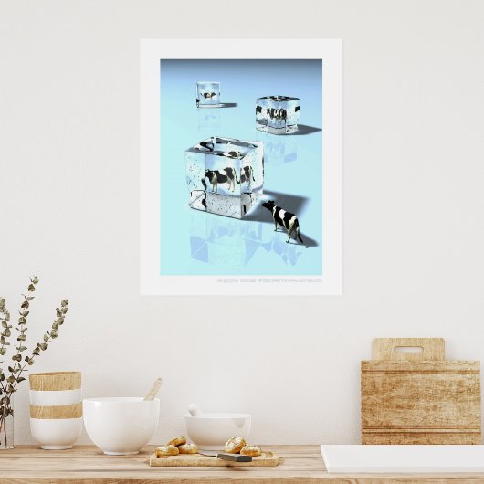 Glaçons - Icecubes Poster (Keuken)