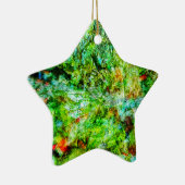 Glad abstract ornament ster,Geel kalmerend  (Rechts)