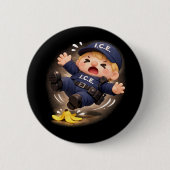 Glad Als Nat Ronde Button 5,7 Cm (Voorkant)
