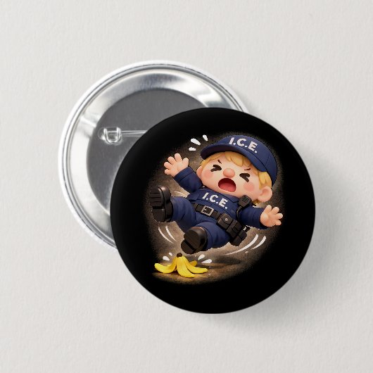 Glad Als Nat Ronde Button 5,7 Cm (Voorkant /achterkant)