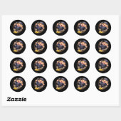 Glad Als Nat Ronde Sticker (Vel)