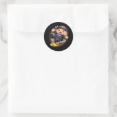 Glad Als Nat Ronde Sticker (Tas)