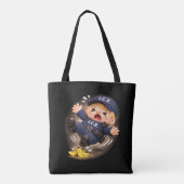 Glad Als Nat Tote Bag (Achterkant)
