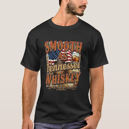 Glad Als Tennessee Whiskey Southern Style Confide T-shirt (Voorkant)