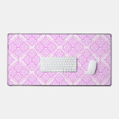 Glad Arabesk - Girly Pop geometrisch patroon Bureaumat (Keyboard & Muis)