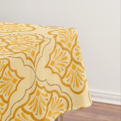 Glad Arabesk - honing neutraal geometrisch patroon Tafelkleed (Voorbeeld)