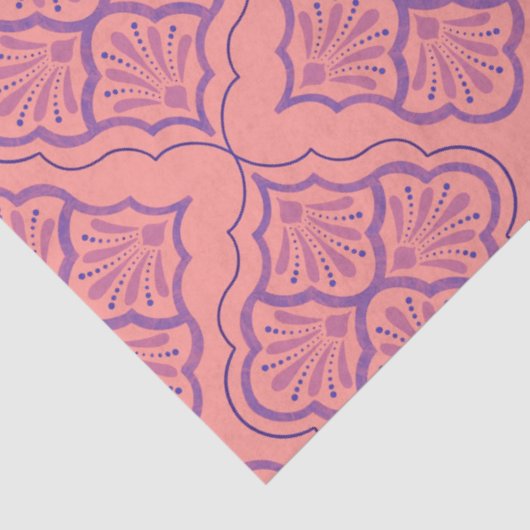 Glad Arabesk - Mystiek geometrisch patroon Tissuepapier (Detail)