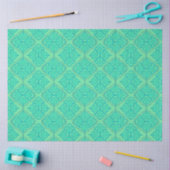 Glad Arabesk - Seafoam geometrisch patroon Tissuepapier (Craft)