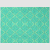 Glad Arabesk - Seafoam geometrisch patroon Tissuepapier (Voorkant)