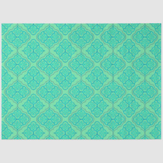 Glad Arabesk - Seafoam geometrisch patroon Tissuepapier