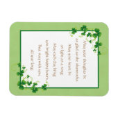 Glad As Shamrocks Irish Blessing Magneet (Horizontaal)