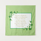Glad As Shamrocks Irish Blessing Wandkleed (Voorkant)