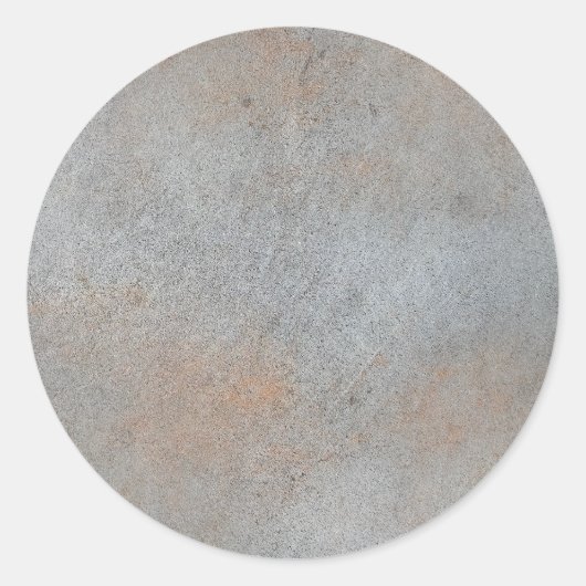 glad betoncement met klei-Afbeelding Ronde Sticker (Voorkant)