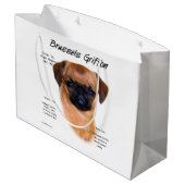 Glad Brussel Griffon Geschiedenis Groot Cadeauzakje (Achterkant Gekanteld)
