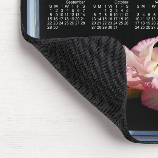 Glad Calendar omlijst ~ mousepad Muismat (Hoek)