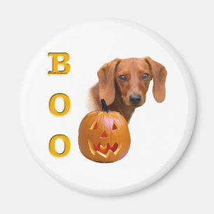 Glad Dachshund Boo - Magneet