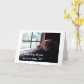 GLAD DAT U "30"BENT EN DAT IK NIET KAART (Gele Bloem)