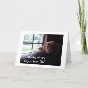 GLAD DAT U "30"BENT EN DAT IK NIET KAART