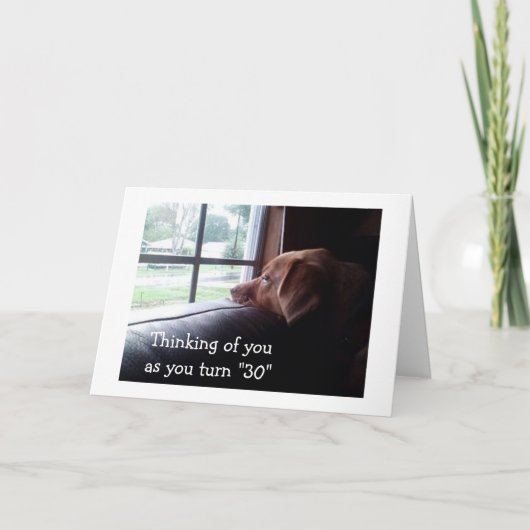GLAD DAT U "30"BENT EN DAT IK NIET KAART (Voorkant)