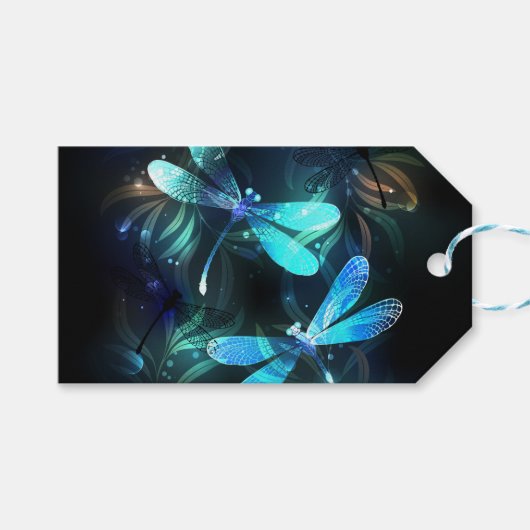 Glad Lake Libellen Cadeaulabel (Voorkant (Horizontaal))