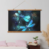 Glad Lake Libellen Hangend Wandkleed (Slaapkamer)