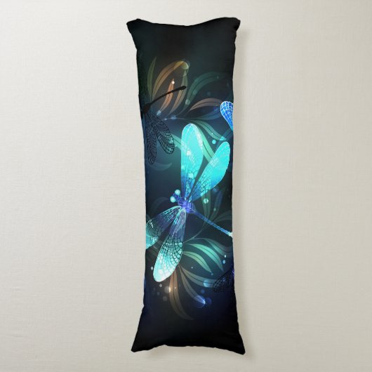 Glad Lake Libellen Lichaamskussen (Voorkant Verticaal)