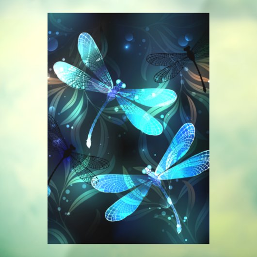 Glad Lake Libellen Raamsticker (Vel 3)