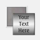 Glad Metal Bord Look Magnet (Voorkant / Achterkant)